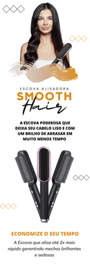 Escova De Cabelo Elétrica 3 em 1 (cores aleatórias)