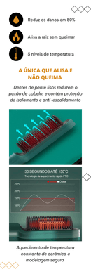 Escova De Cabelo Elétrica 3 em 1 (cores aleatórias)