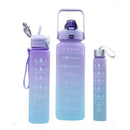 Kit 3 Garrafas De Água Squeeze Motivacional