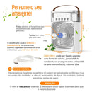 Mini Ar Condicionado Umidificador de Ar Ventilador Portátil Mesa