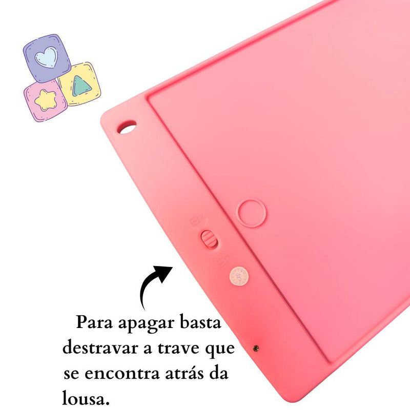 Tablet Magico Infantil Lousa Escrita Colorida