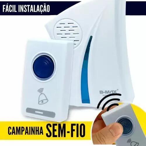 Campainha Sem Fio Longo Alcance Wireless