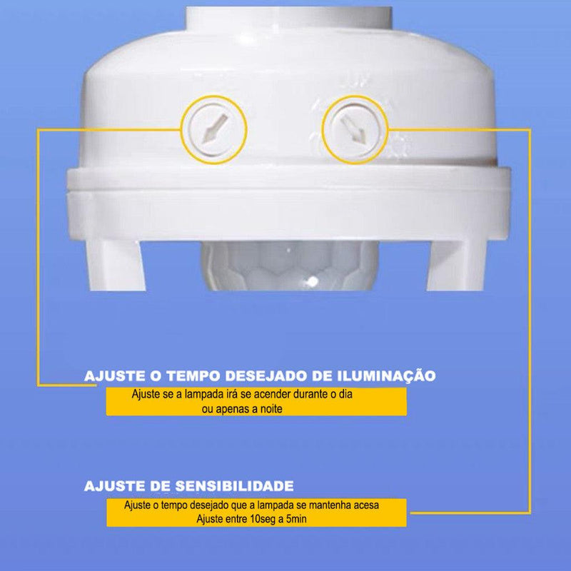 Sensor de presença e movimento para lâmpada