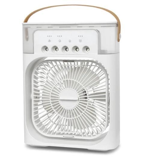 Mini Ar Condicionado Umidificador de Ar Ventilador Portátil Mesa